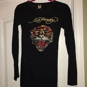 Ed Hardy X long Tee Sz S